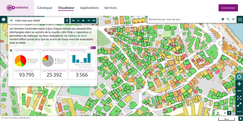 contexte MapStore présentant l'approche et permettant de télécharger la donnée mixte